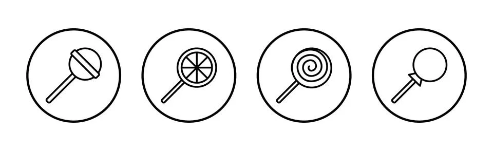Candy icon vector. candy sign and symbol. Stock Illustration
