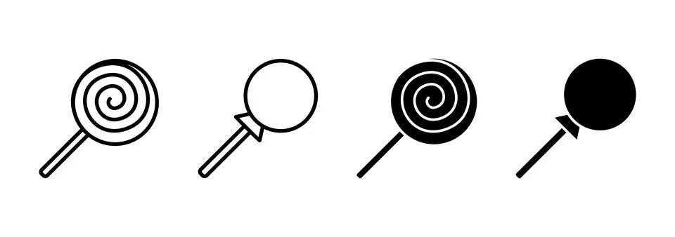 Candy icon vector. candy sign and symbol. Stock Illustration