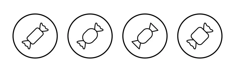 Candy icon vector. candy sign and symbol. Stock Illustration
