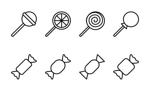 Candy icon vector. candy sign and symbol. Stock Illustration