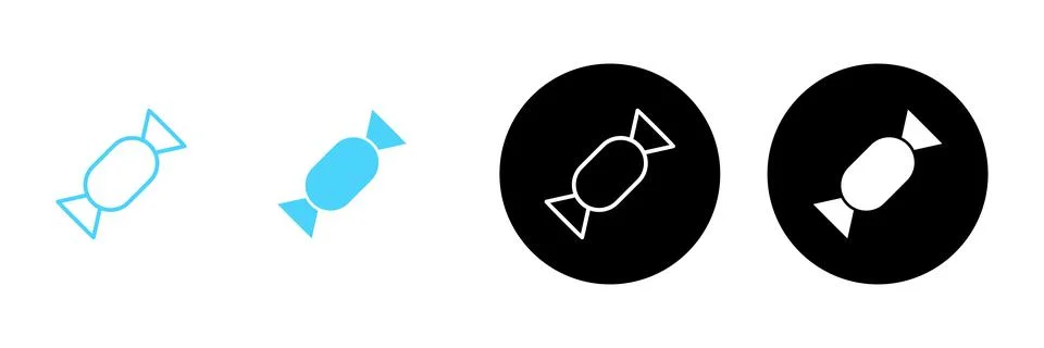 Candy icon vector. candy sign and symbol. Illustrazione stock