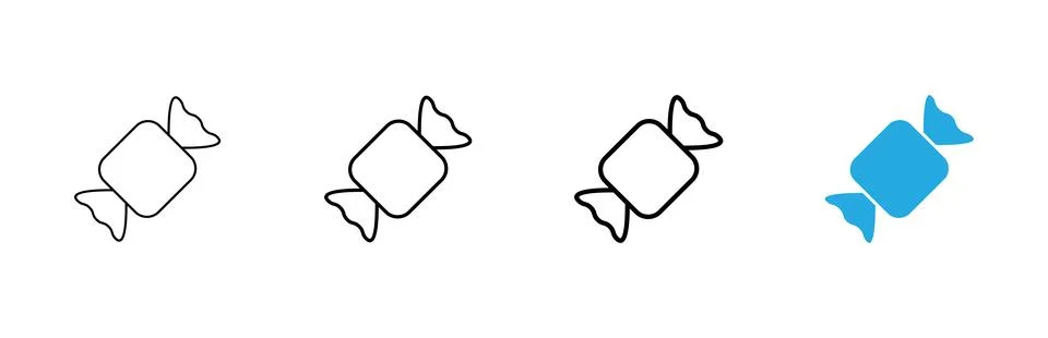 Candy icon vector. candy sign and symbol. Stock Illustration