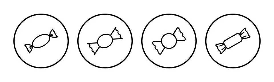 Candy icon vector. candy vector icon Stock Illustration
