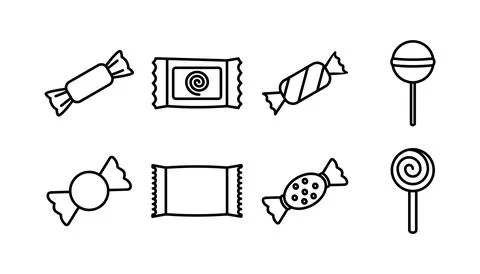 Candy icon vector. candy vector icon Stock Illustration