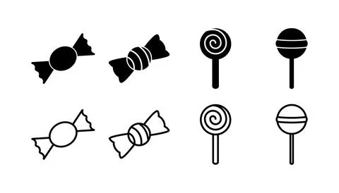 Candy icon vector. candy vector icon Stock Illustration