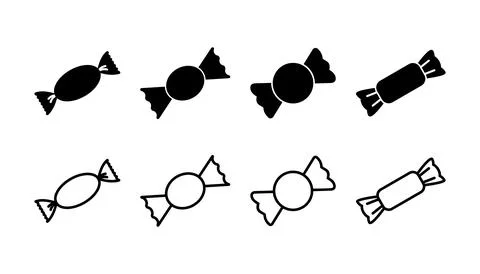 Candy icon vector. candy vector icon Stock Illustration