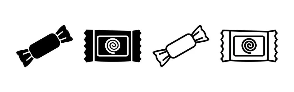 Candy icon vector. candy vector icon Stock Illustration