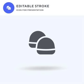 Candy icon vector, filled flat sign, solid pictogram isolated on white, logo  스톡 일러스트