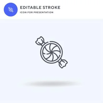 Candy icon vector, filled flat sign, solid pictogram isolated on white, logo  イラスト素材