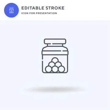Candy icon vector, filled flat sign, solid pictogram isolated on white, logo Stock Illustration