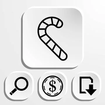 Candy icon, vector illustration. Flat design style Stock Illustration