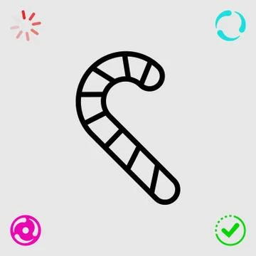 Candy icon, vector illustration. Flat design style Stock Illustration