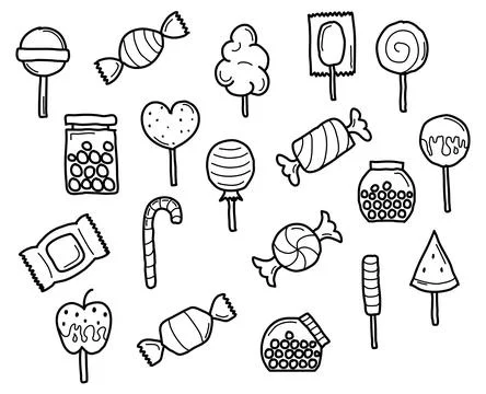Candy icons set Stock Illustration