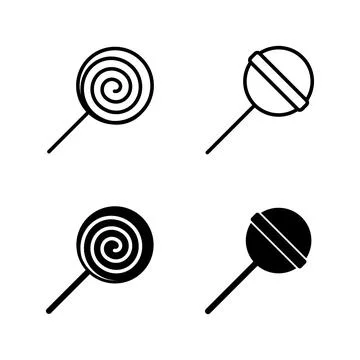 Candy icons vector. candy sign and symbol. Stock Illustration