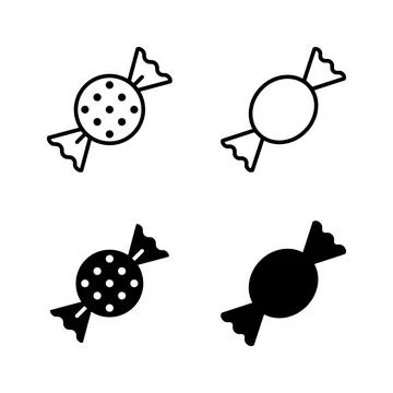 Candy icons vector. candy sign and symbol. Stock Illustration