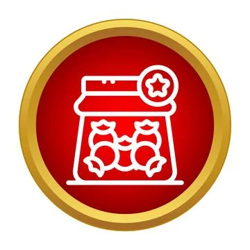 Candy jar icon with favorite star symbol Stock Illustration