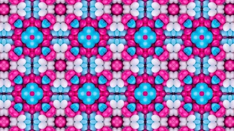 Candy Kaleidoscope Tile Pattern Loop Ani... | Stock Video | Pond5