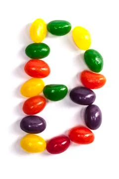 Candy Letter B Stock Photos