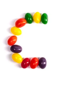 Candy Letter C Stock Photos