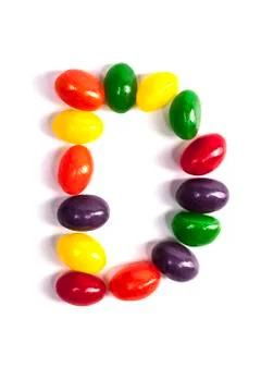 Candy Letter D Stock Photos