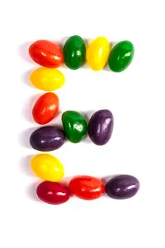 Candy Letter E Stock Photos