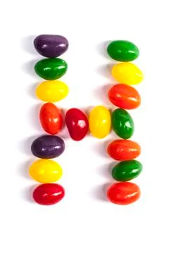 Candy Letter H Stock Photos