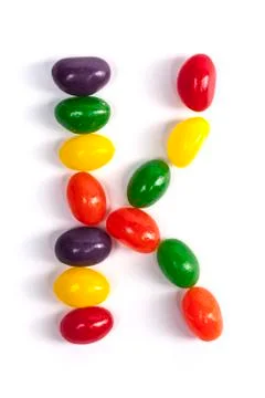Candy Letter K Stock Photos