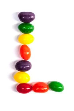 Candy Letter L Stock Photos