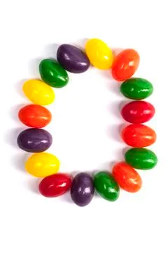 Candy Letter O Stock Photos