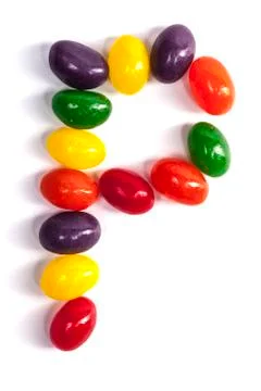 Candy Letter P Stock Photos
