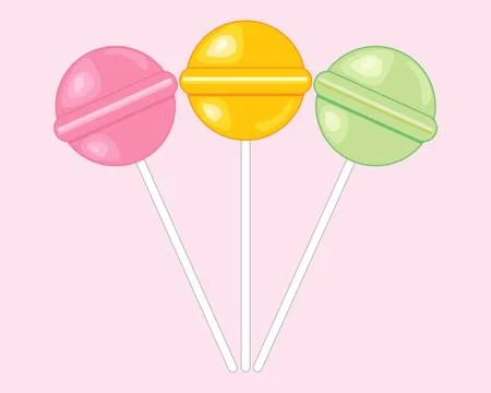 Candy lollipops Stock Illustration