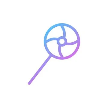 Candy love Icon gradient blue purple valentine illustration Ilustração Stock