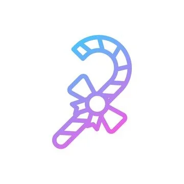 Candy love Icon gradient blue purple valentine illustration Ilustração Stock
