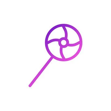 Candy love Icon gradient purple pink style valentine illustration symbol pe.. Ilustração Stock