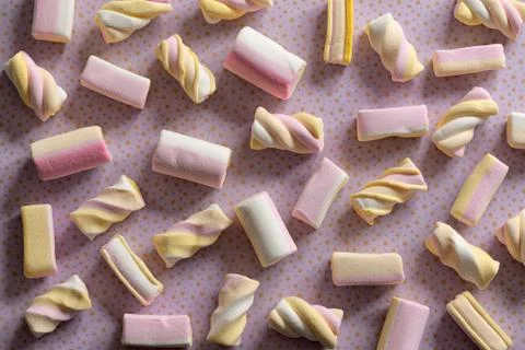 Candy marshmallow sweets pattern Foto stock