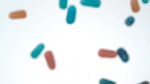 Candy in midair, Slow Motion Stock Footage 10700606