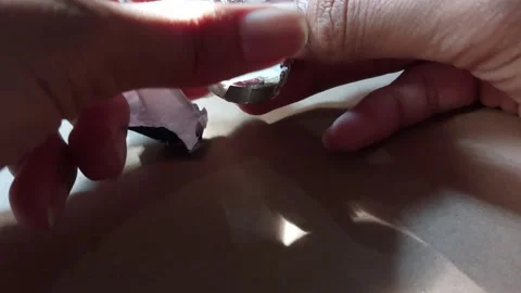 A candy with a mint flavor branded Davos Stock Footage 242559281