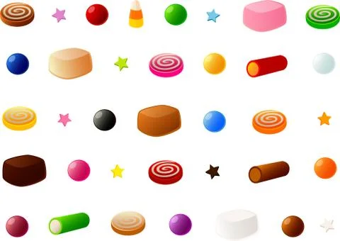 Candy mix Stock Illustration
