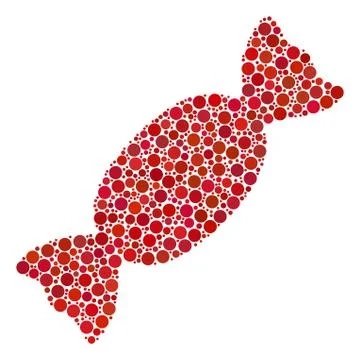 Candy Mosaic of Dots Stock Illustration