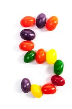 Candy Number 5 Stock Photos