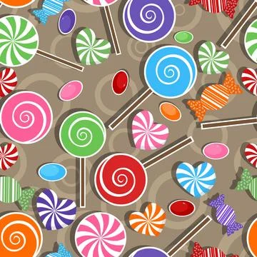 Candy party celebration, seamless pattern background Stock Illustration
