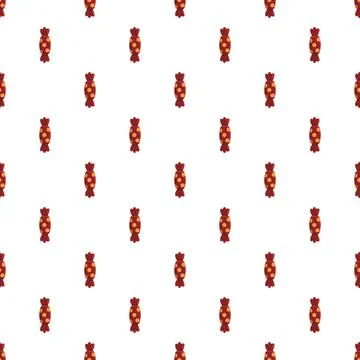 Candy pattern creating sweet dessert food background Stock Illustration