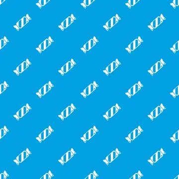 Candy pattern vector seamless blue Illustrazione stock