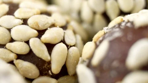Candy peanuts with sesame seeds Stock Footage 85177782