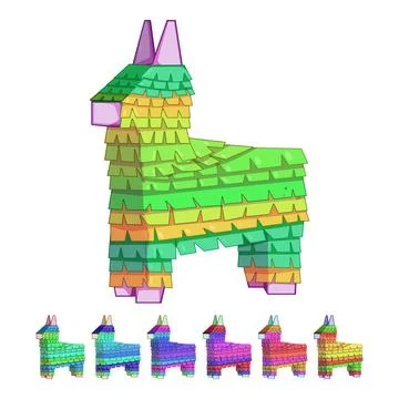 Candy pinata cartoon vector graphic Stock Illustration