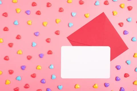 Candy on pink background Foto stock