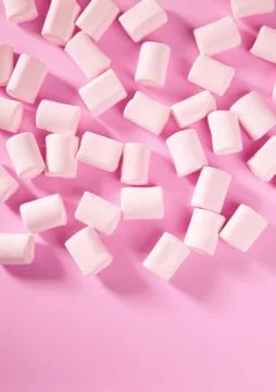 Candy pink marshmallow sweets pattern texture Foto stock