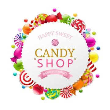 Candy Poster Stock Illustration