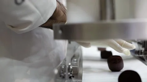 Candy production at a candy factory. Stock Footage 239632068