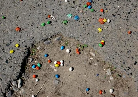 Candy on the road Stock Photos